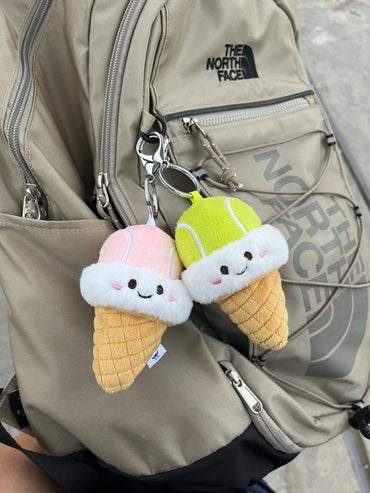 W-ACE Tennis Ice Cream Cone Plush Charm