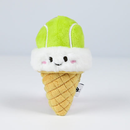 W-ACE Tennis Ice Cream Cone Plush Charm - Green