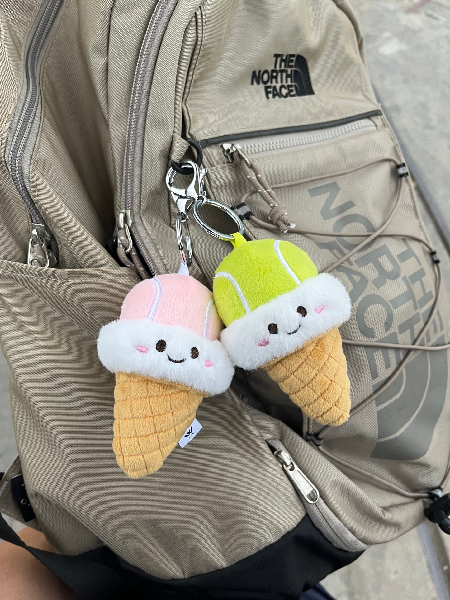 W-ACE Tennis Ice Cream Cone Plush Charm