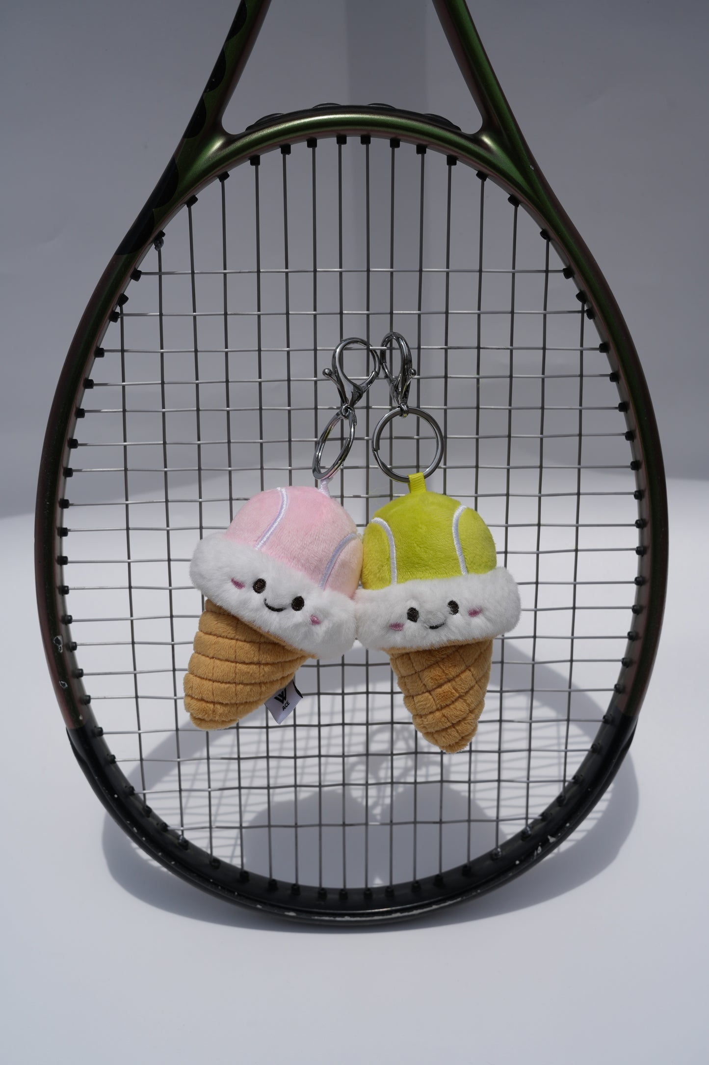 W-ACE Tennis Ice Cream Cone Plush Charm