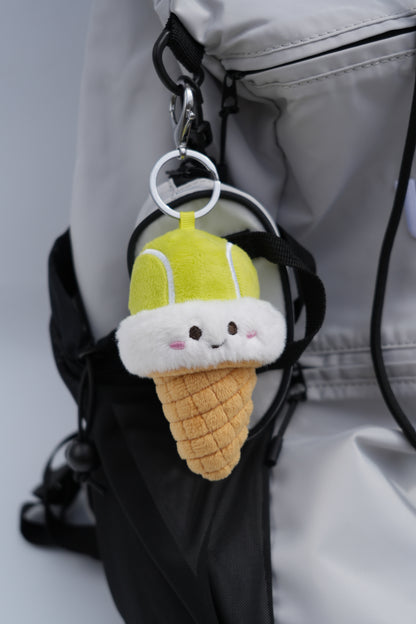 W-ACE Tennis Ice Cream Cone Plush Charm