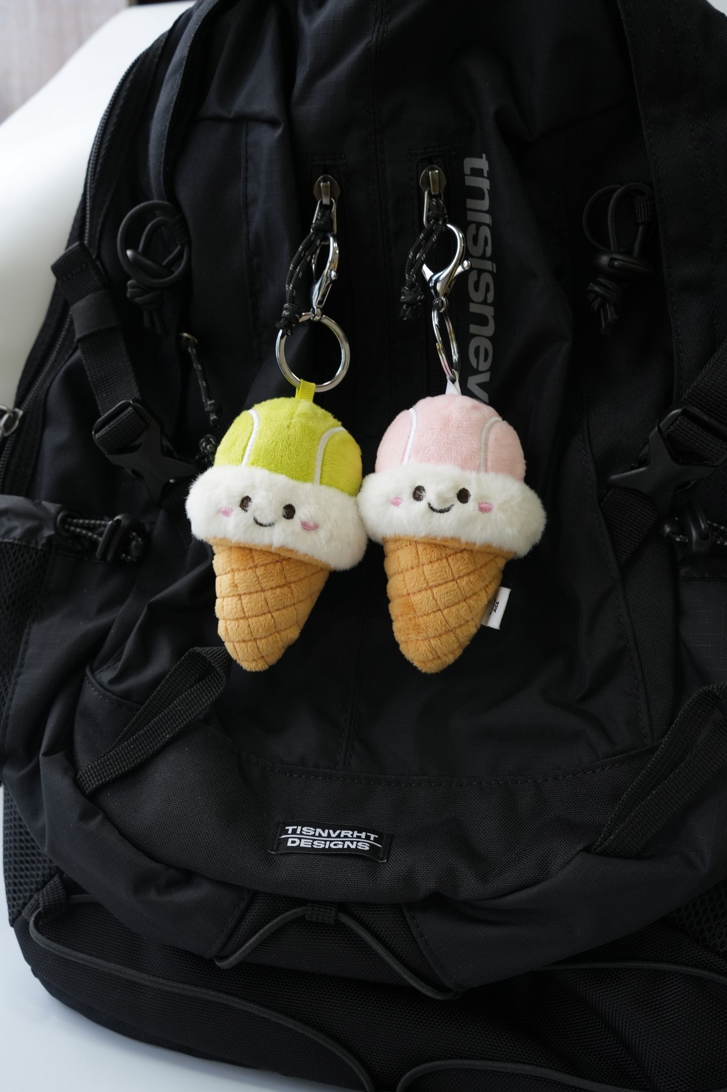 W-ACE Tennis Ice Cream Cone Plush Charm