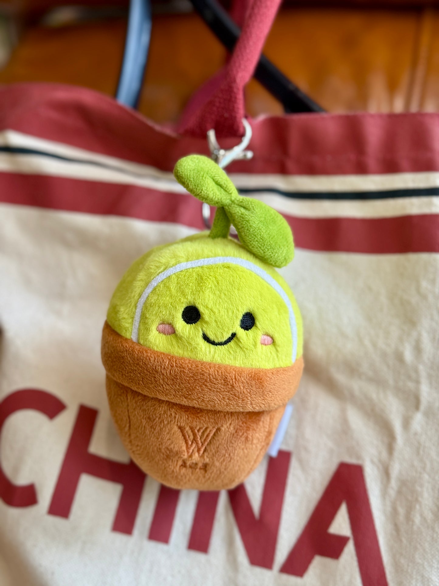 W-ACE Tennis Potted Plant Plush Charm