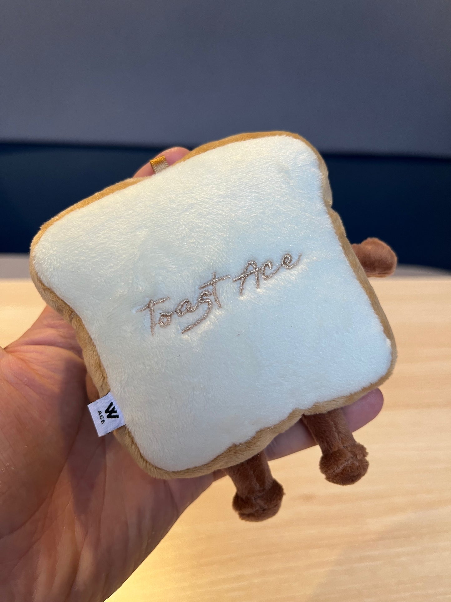 W-ACE Tennis Toast Plush Charm