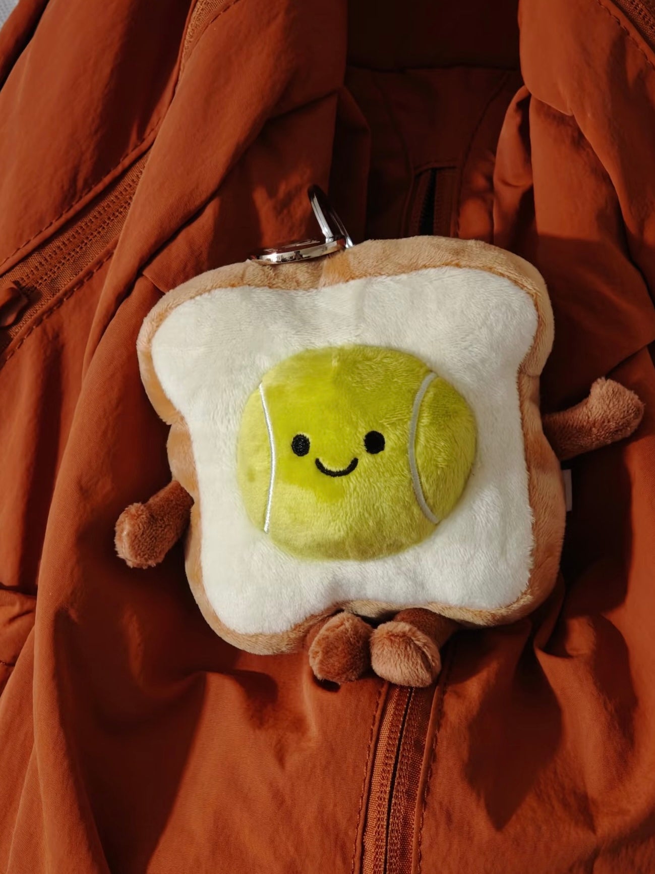 W-ACE Tennis Toast Plush Charm