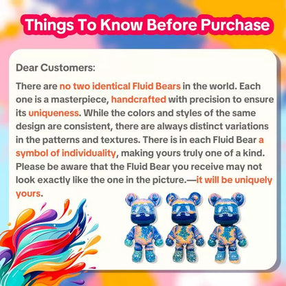 YaoYaoPlay Aurora Fluid Bear - Cute Home Decor and Creative DIY Craft