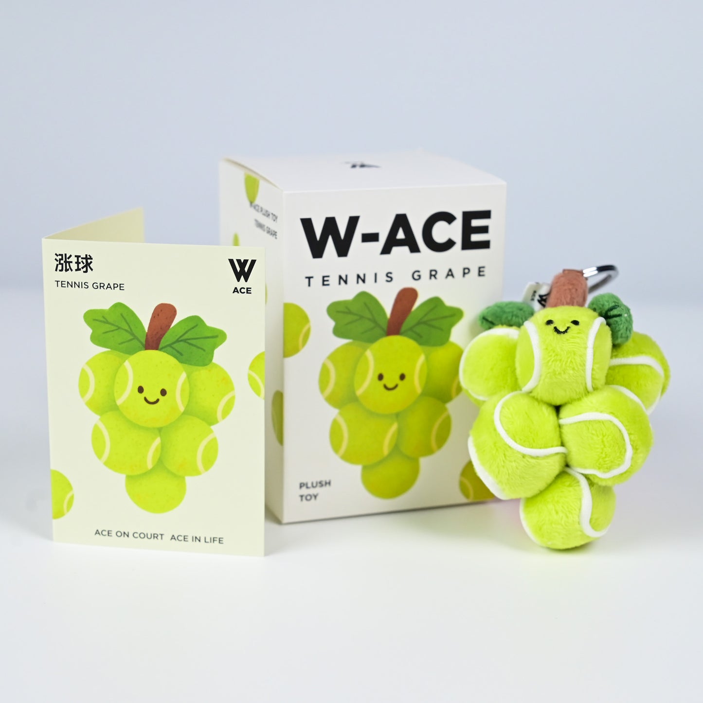 W-ACE Tennis Grape Plush Charm