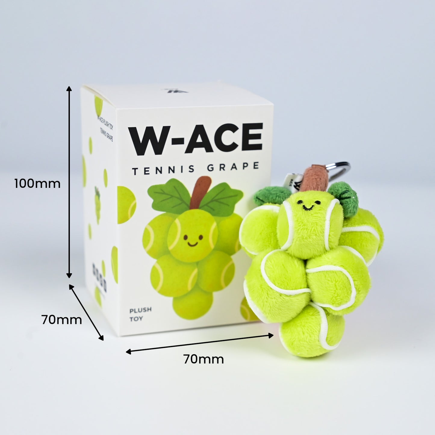 W-ACE Tennis Grape Plush Charm