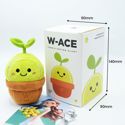 W-ACE Tennis Potted Plant Plush Charm