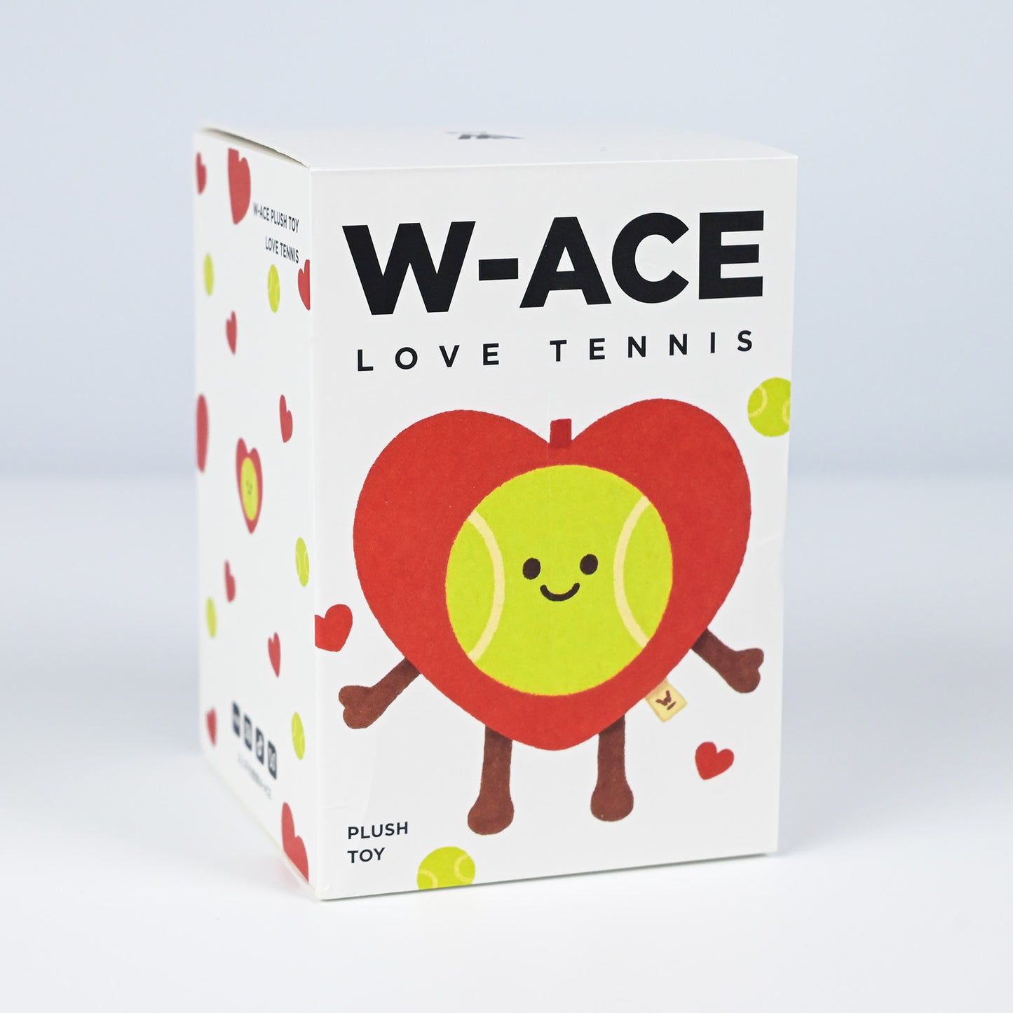 W-ACE Love Tennis Heart Plush Charm