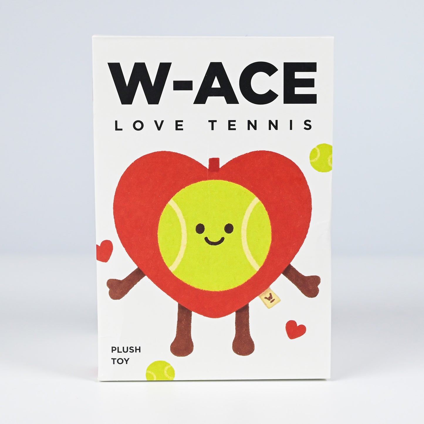 W-ACE Love Tennis Heart Plush Charm