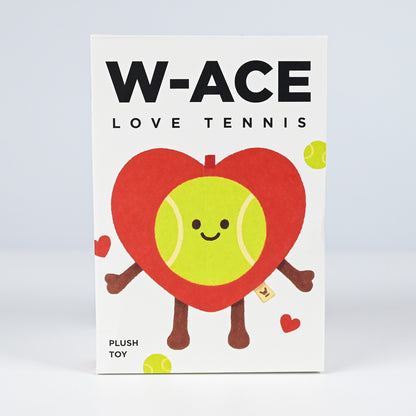 W-ACE Love Tennis Heart Plush Charm