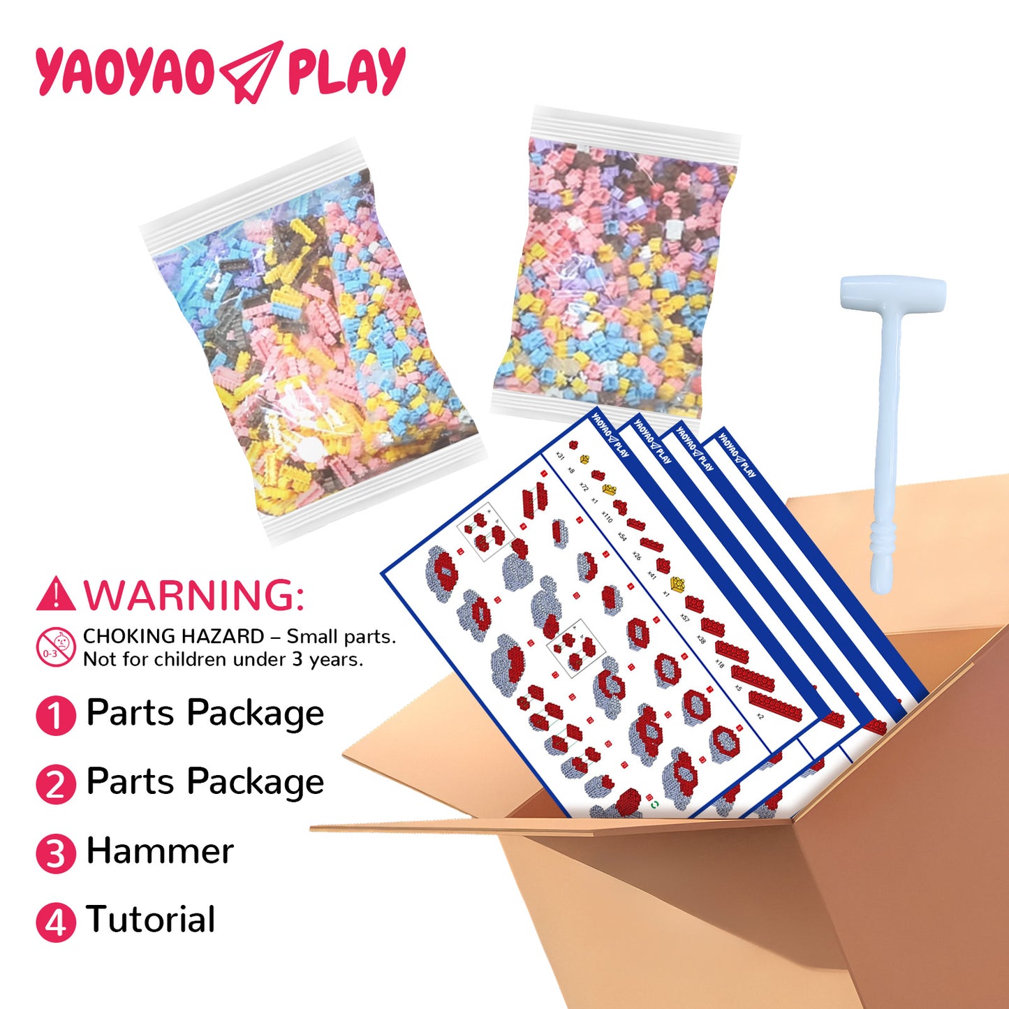 YaoYaoPlay Psyduck Mini Building Block Set