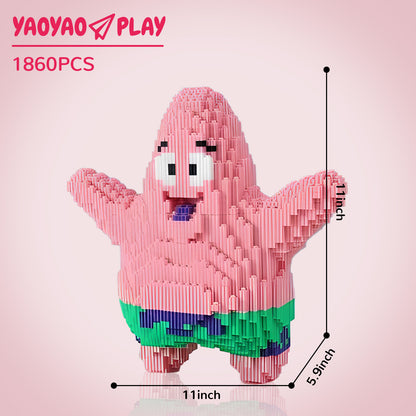 YaoYaoPlay Patrick Star Mini Building Block Set