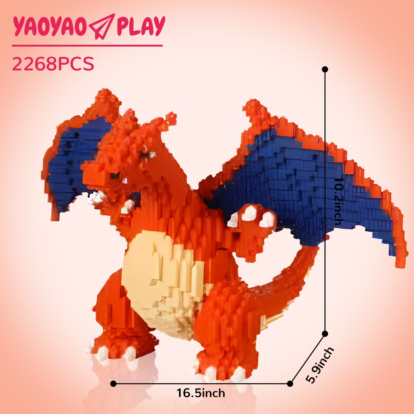 YaoYaoPlay Charizard Mini Building Block Set
