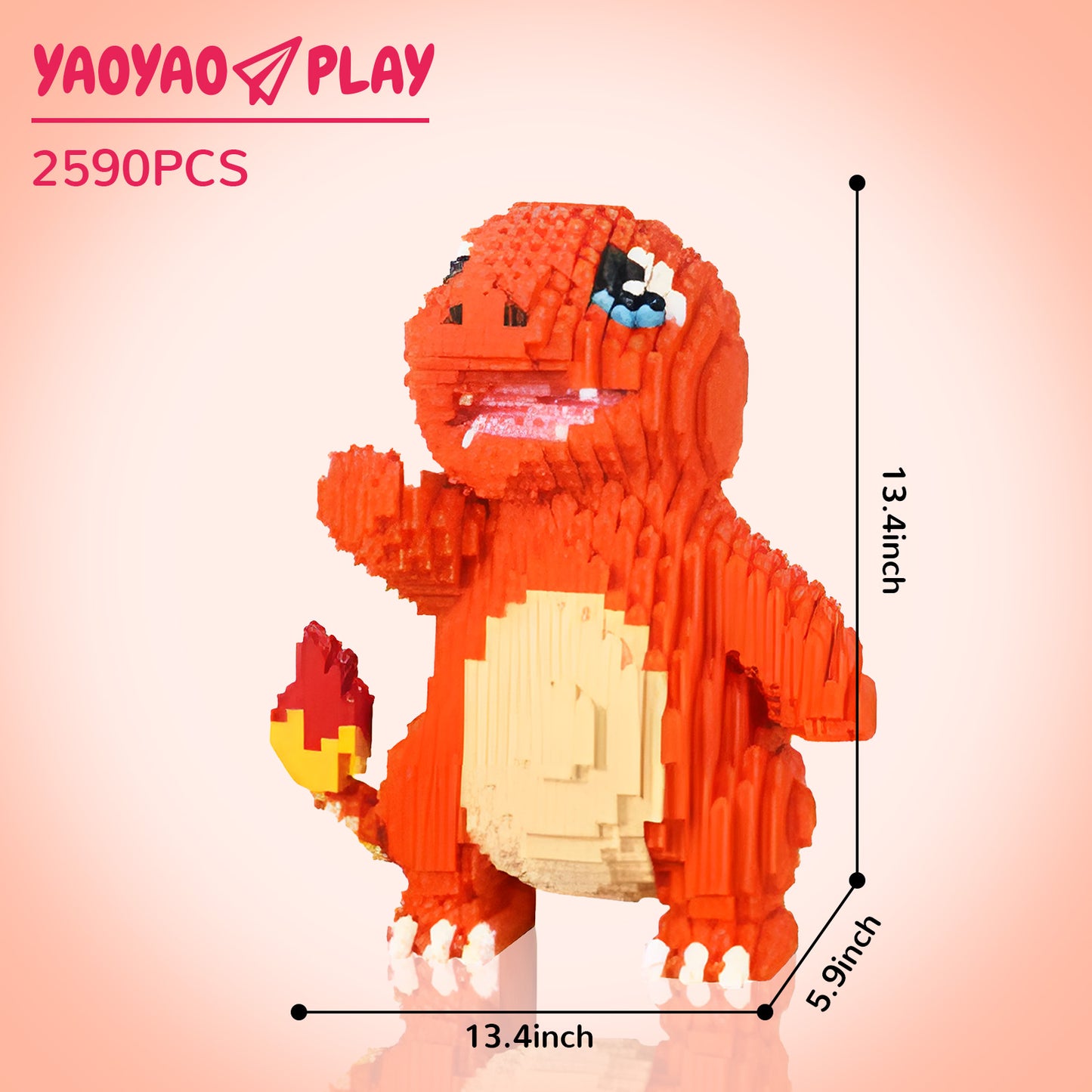 YaoYaoPlay Charmander Mini Building Block Set
