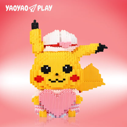 YaoYaoPlay Pikachu with Heart Mini Building Block Set
