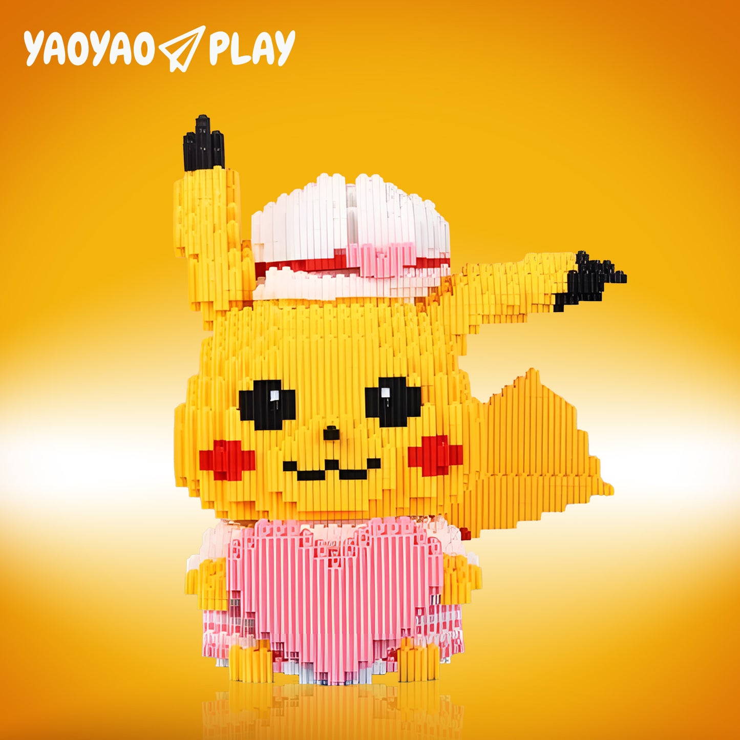 YaoYaoPlay Pikachu with Heart Mini Building Block Set