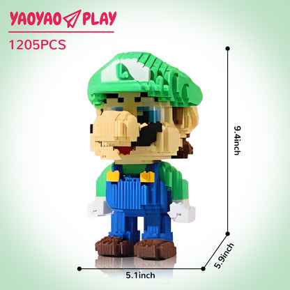 YaoYaoPlay Green Yoshi Upgrade Mini Building Block Set