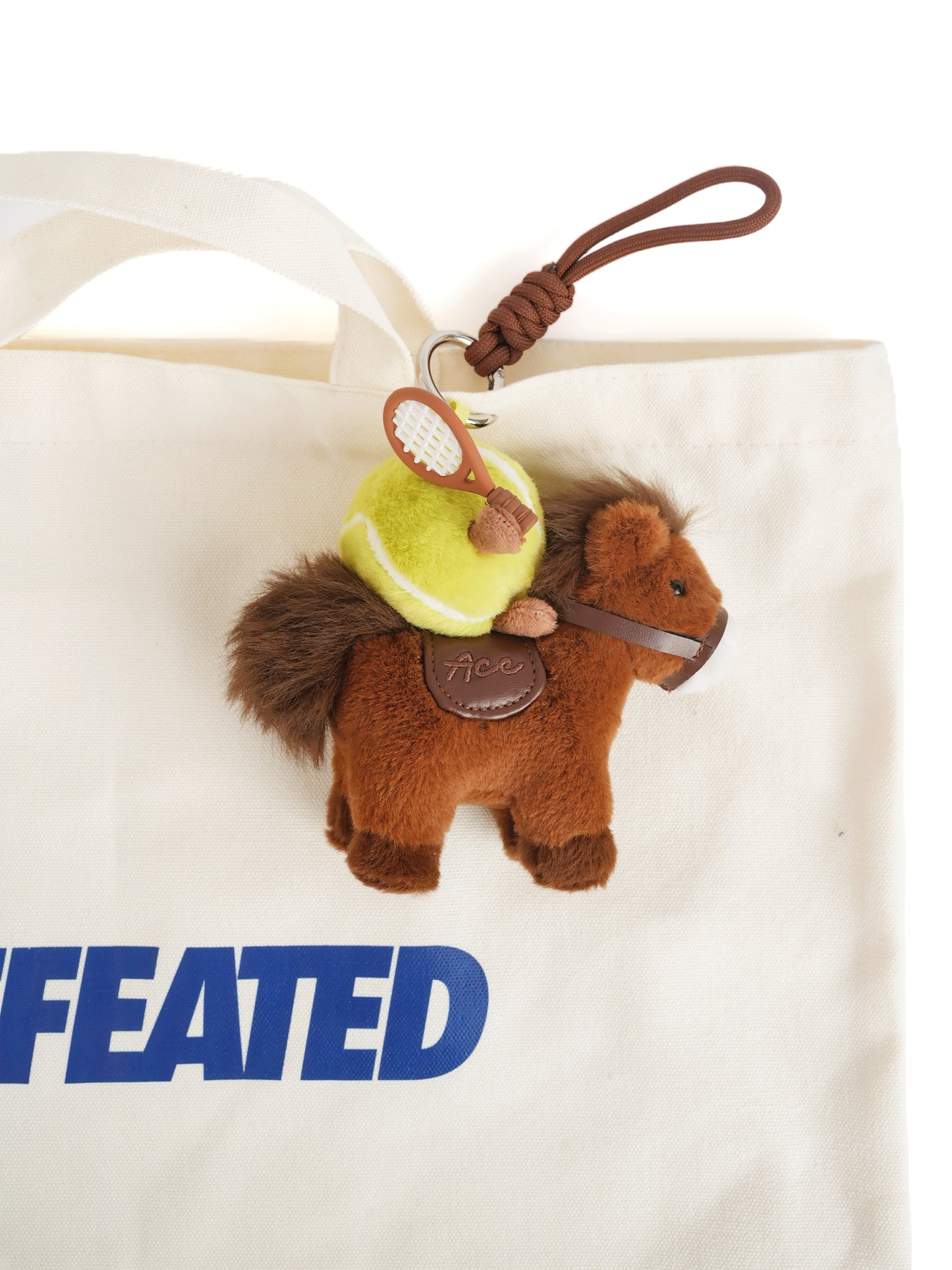 W-ACE Tennis Pony Plush Bag Charm