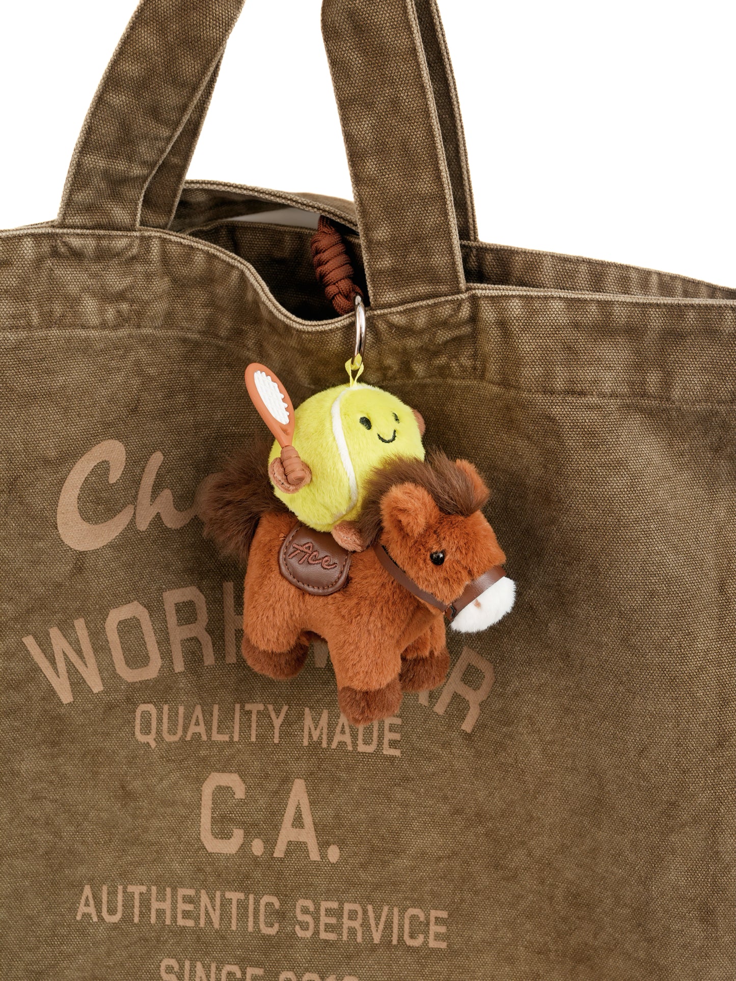 W-ACE Tennis Pony Plush Bag Charm