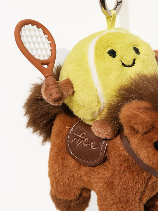 W-ACE Tennis Pony Plush Bag Charm