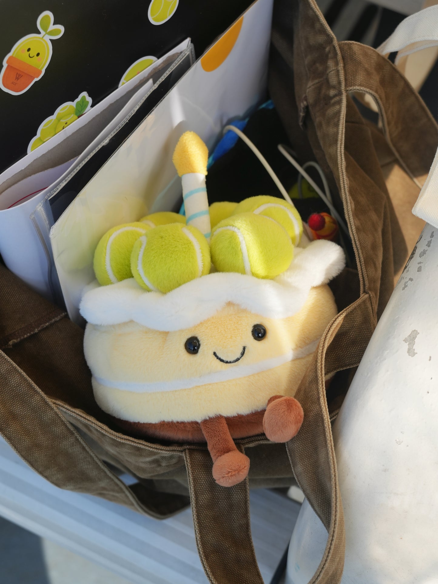 W-ACE Tennis Cake Plush Birthday Gift Box Set