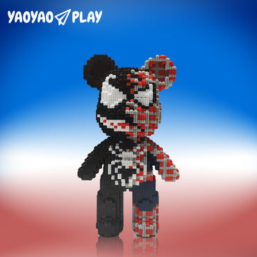 YaoYaoPlay Spider Medium Bear Building Block Set