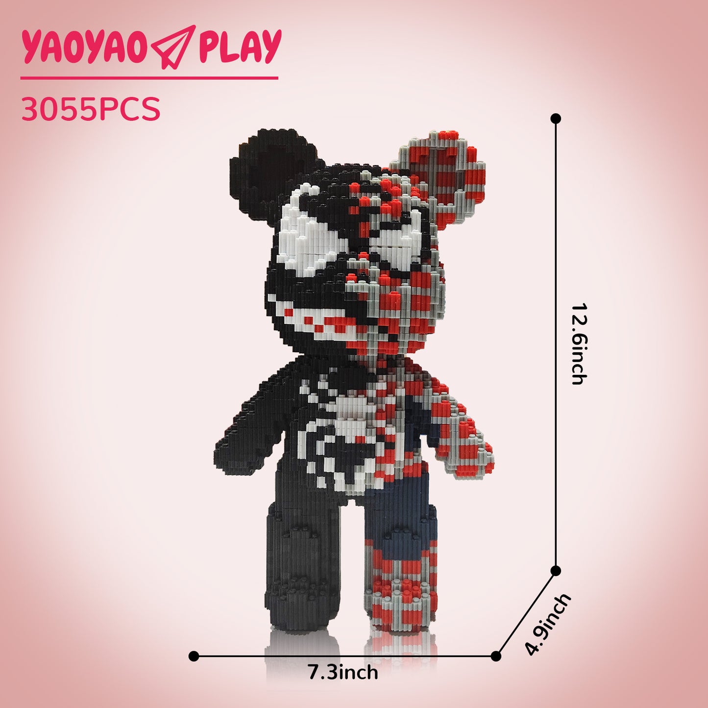 YaoYaoPlay Spider Medium Bear Building Block Set