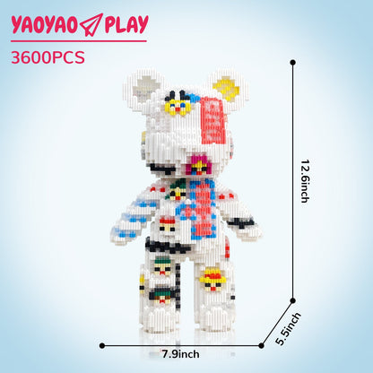 YaoYaoPlay Pirate Sticker Medium Bear Building Blocks