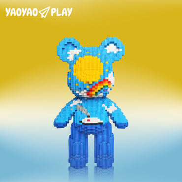 YaoYaoPlay Day & Night Sky Medium Bear Building Blocks