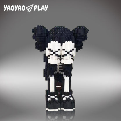 YaoYaoPlay Cover Face KAWS Skeleton Building Block Set