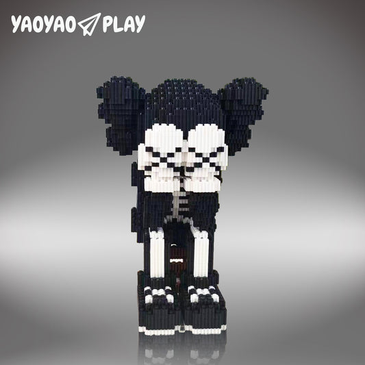 YaoYaoPlay Cover Face KAWS Skeleton Building Block Set
