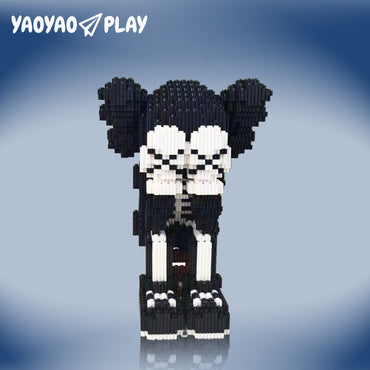 YaoYaoPlay Cover Face KAWS Skeleton Building Block Set