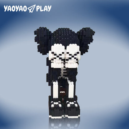 YaoYaoPlay Cover Face KAWS Skeleton Building Block Set