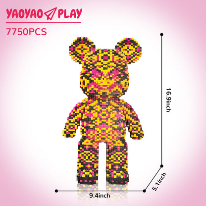 YaoYaoPlay Mandala Large Bear Plastic Building Blocks