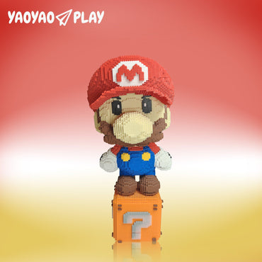 YaoYaoPlay Giant Mario Question Block Building Block Set