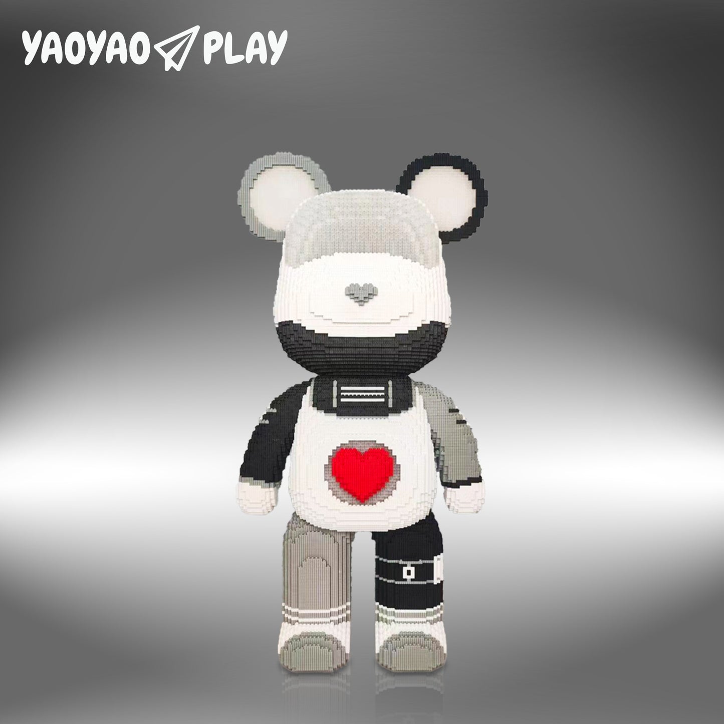 YaoYaoPlay Large Future Galaxy Bear Building Block Set