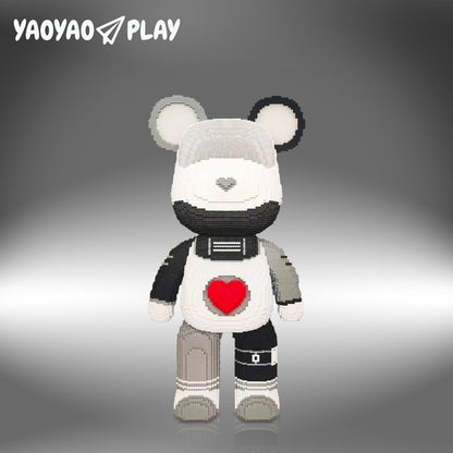 YaoYaoPlay Large Future Galaxy Bear Building Block Set