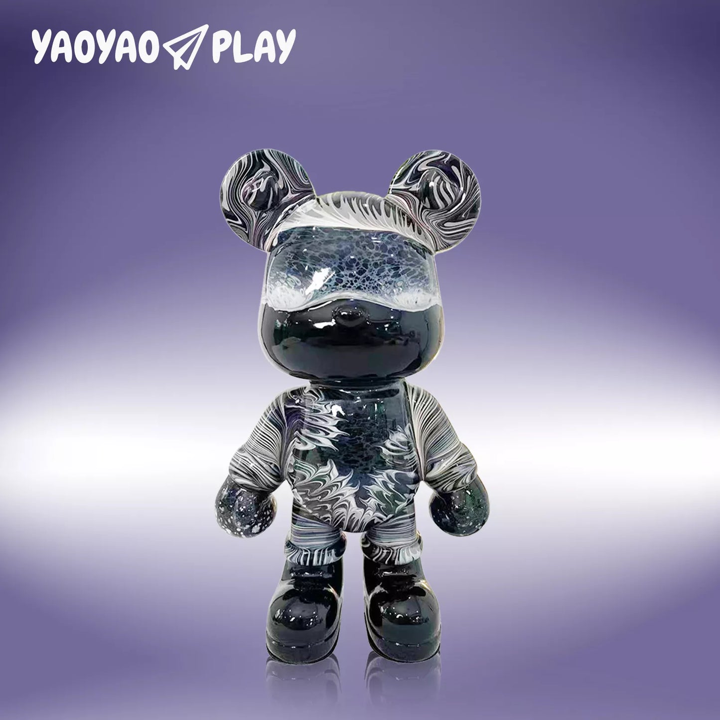 YaoYaoPlay Shadow Fluid Bear - Cute Home Decor and Creative DIY Craft