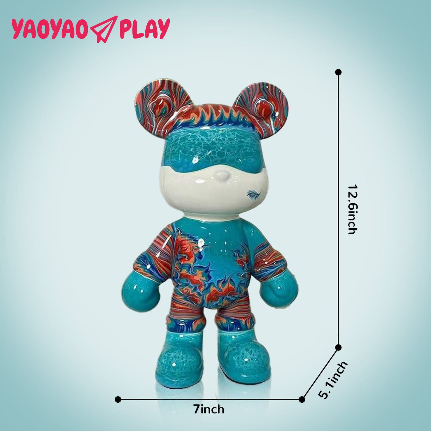 YaoYaoPlay Lovebird Fluid Bear - Cute Home Decor and Creative DIY Craft