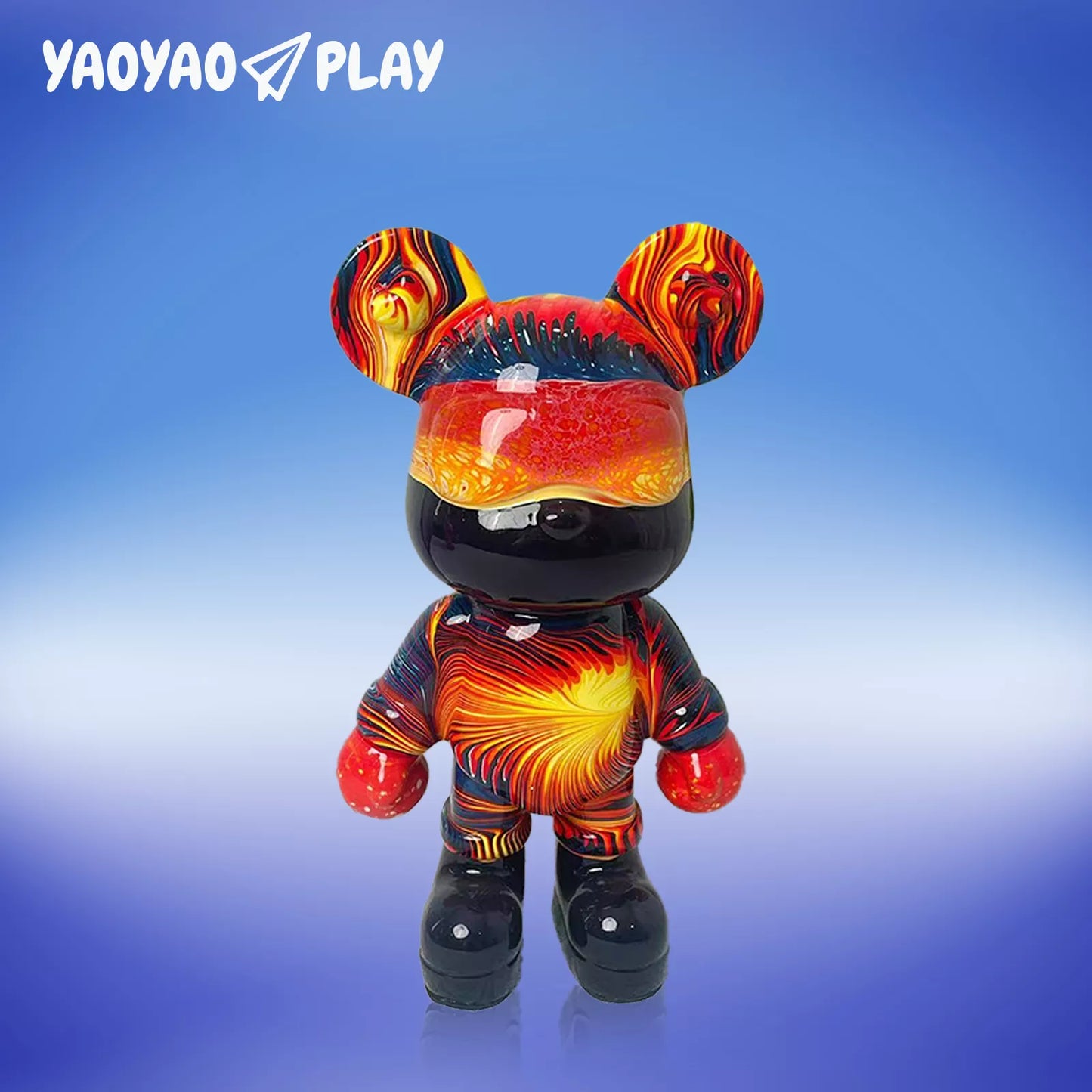 YaoYaoPlay Flame Fluid Bear - Cute Home Decor and Creative DIY Craft