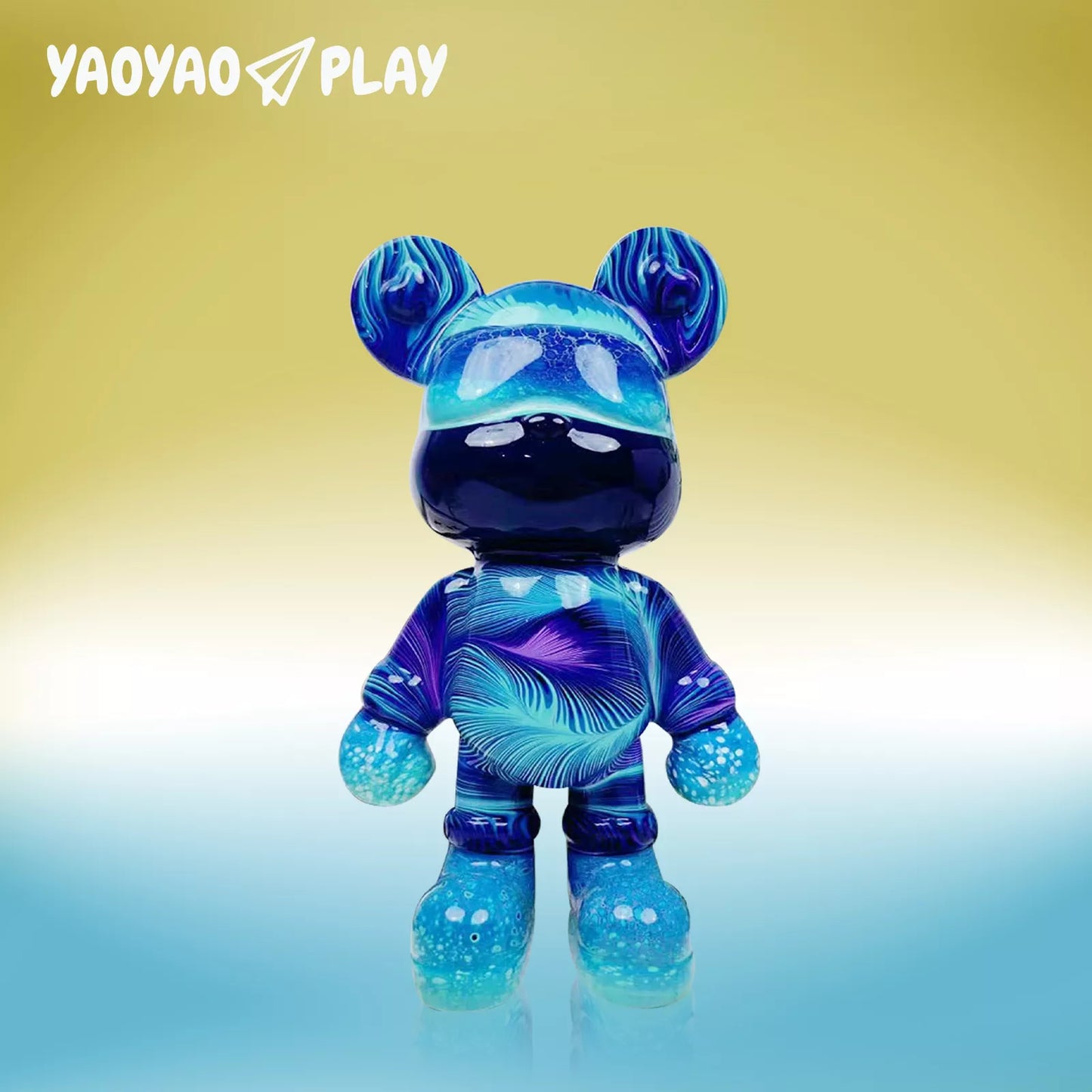 YaoYaoPlay Aurora Fluid Bear - Cute Home Decor and Creative DIY Craft