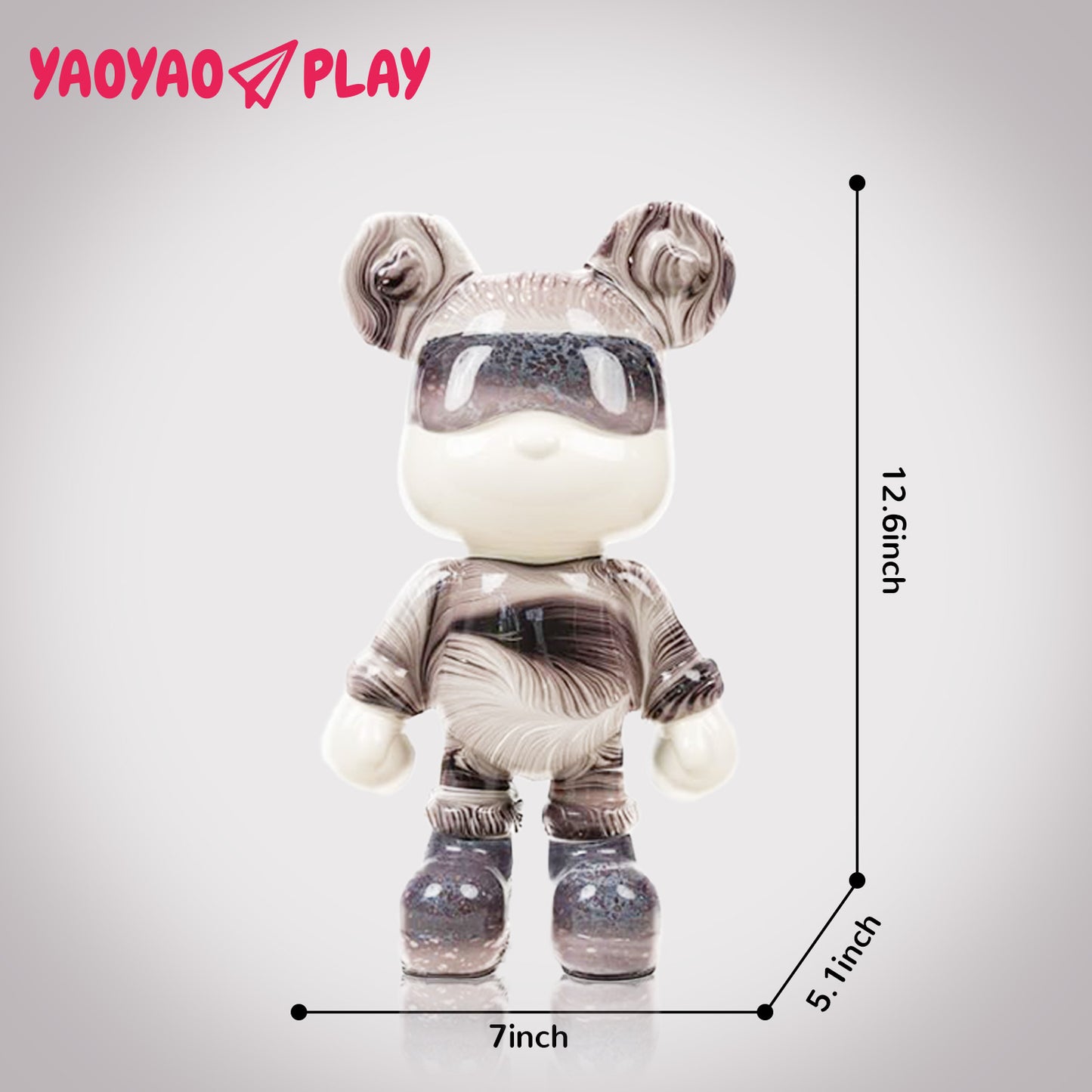 YaoYaoPlay MoTuo Fluid Bear - Cute Home Decor and Creative DIY Craft