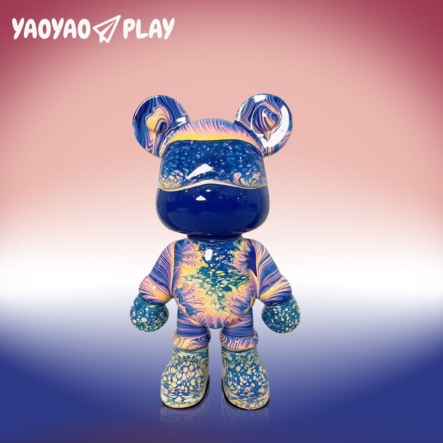 YaoYaoPlay Cross Bridge Fluid Bear - Cute Home Decor and Creative DIY Craft