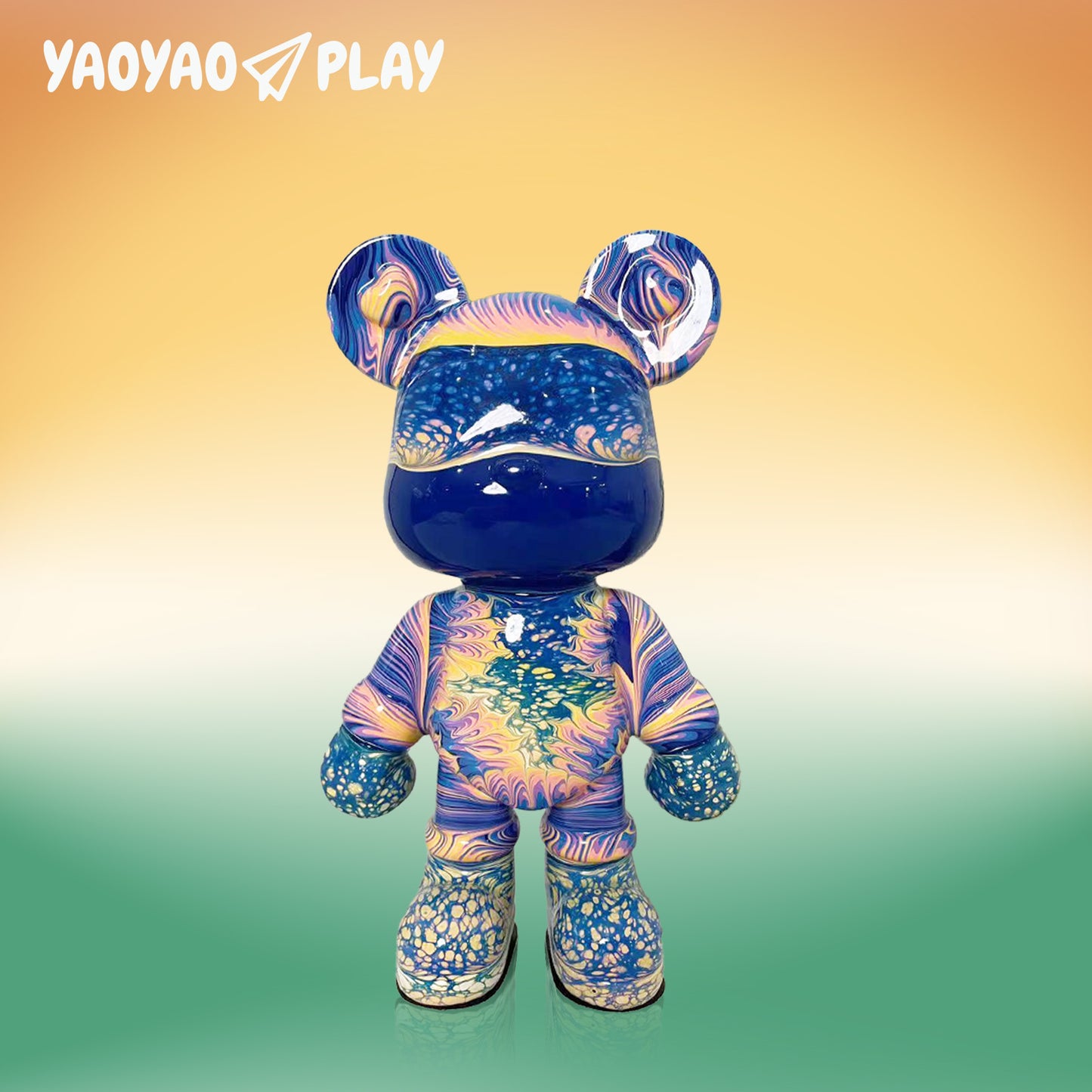 YaoYaoPlay Cross Bridge Fluid Bear - Cute Home Decor and Creative DIY Craft