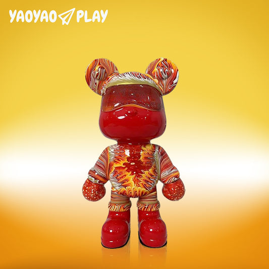 YaoYaoPlay Phoenix in Flight Fluid Bear - Cute Home Decor and Creative DIY Craft